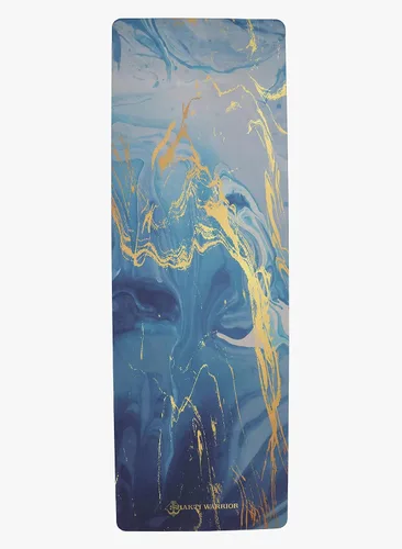 Shakti Warrior Tapete de yoga TPE - Diseñado por artistas, esterillas premium ecológicas, antideslizantes, no tóxicas, ideales para yoga regular y