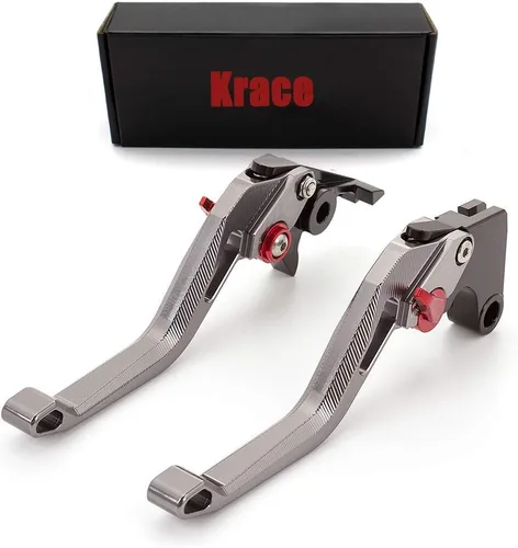 Miniatura 12 de Krace Palancas de freno de embrague ajustables CNC para motocicleta, par de palancas de freno de rombo 3D, ajuste para Honda Z125 monkey bike