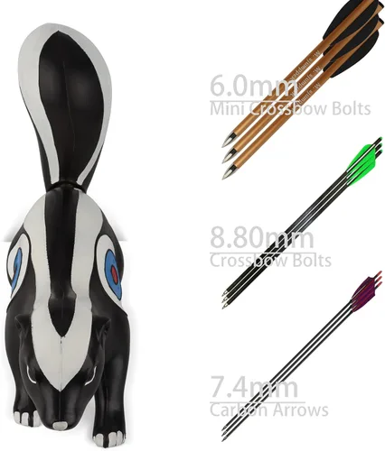 Miniatura 6 de Tiro con arco objetivos 3D Skunk dos núcleos laterales Shooter Animal para práctica de objetivos en interiores y exteriores