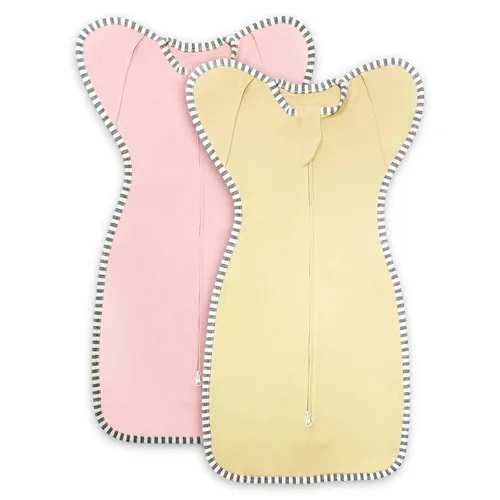 Miniatura 8 de Saco de dormir de transición para bebé de 0-3 meses con brazos hacia arriba, cremallera de 2 vías, 100% algodón, brazos adentro/afuera, 0.8 Tog