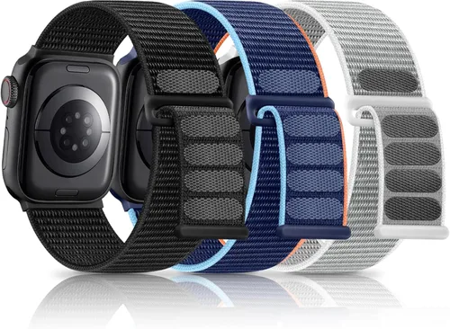 Miniatura 10 de Getino Banda Deportiva de Nylon Compatible con Correas de Apple Watch para Mujeres y Hombres 40mm 41mm 38mm 42mm 46mm 44mm 45mm 49mm, Correa