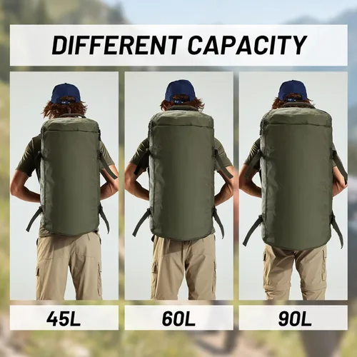 Miniatura 13 de MIER Mochila deportiva grande con compartimento para zapatos, resistente y resistente al agua, azul marino, 45L