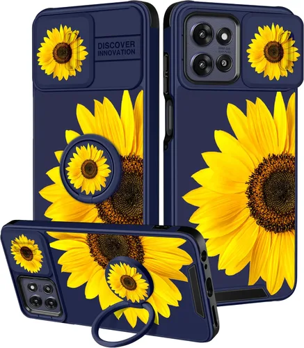 Miniatura 35 de para Moto G 5G 2023 funda - Cubierta de teléfono linda con corazón para mujeres y niñas, diseño único negro con cubierta deslizante para la cámara