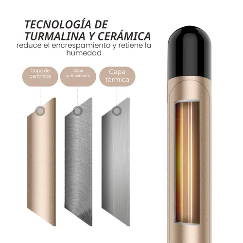 Miniatura 3 de Hoson - Rizador profesional de 1.25 pulgadas, tubo con revestimiento de cerámica turmalina profesional, pantalla LCD con 9 ajustes de calor