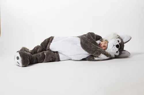 Miniatura 3 de SnooZzoo Saco de dormir pequeño lobo