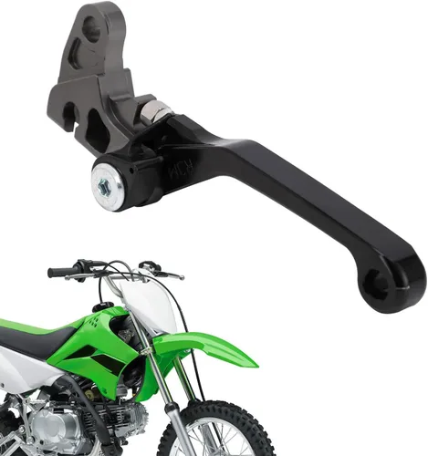 JFG RACING Palanca de freno de motocicleta Palancas plegables CNC para KLX 110 KLX110 KLX110L 2010-2023 Negro