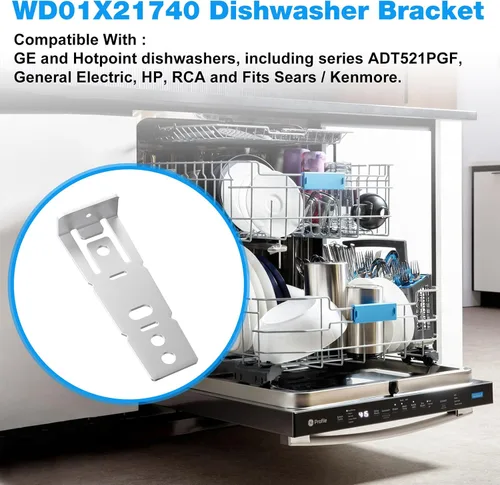 Miniatura 2 de GE Soporte de montaje para lavavajillas WD01X21740 para soporte de lavavajillas Hotpoint WD01X10598, GEHWD01X21740, WD01X2174, PS11700868-2