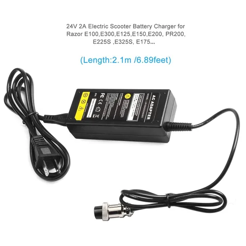 Miniatura 4 de TREE.NB Cargador de batería eléctrico de 24 V 2A para Mini Chopper Sunl City Express Razor CC2420 E100 E125 E150 E175 E200 E225S E300 E325S E500