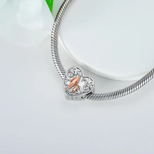 Miniatura 91 de PROESS Dije para padre, madre e hija, pulsera de plata de ley para pulseras, regalos de cumpleaños, día de San Valentín, para hija, madre, amante
