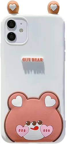 Miniatura 11 de Bonita funda de dibujos animados compatible con Samsung Galaxy S20 FE, funda protectora de goma de silicona suave con personaje de muñeca de Conejo