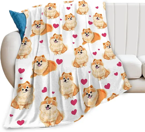 Miniatura 36 de Manta de Tiro de Perro Akita - Regalos y Decoración para Niñas, Mujeres, Niños, Adultos - Suave, Cálida y Acogedora de Vellón para Sofá, Sillón