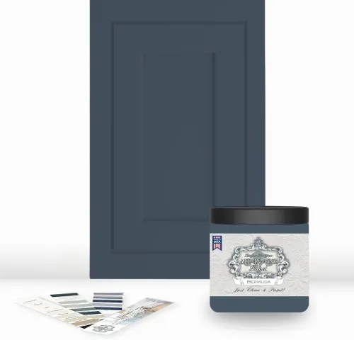 Miniatura 53 de Pintura TODO EN UNO, Abbey (gris cálido), Muestra de 8oz - Pintura duradera para gabinetes y muebles. Imprimación y capa superior incorporadas,