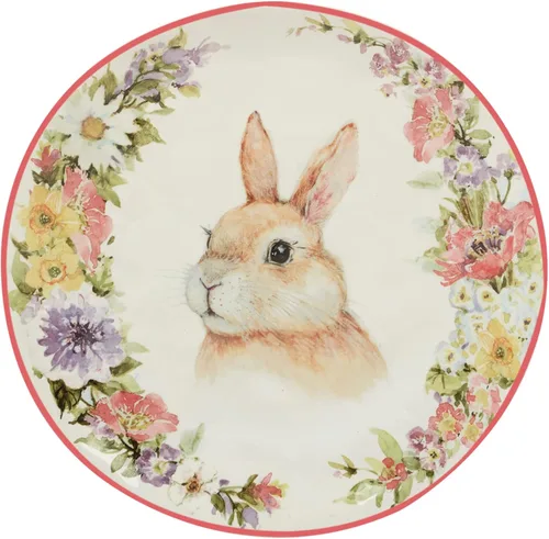 Miniatura 4 de Certified International Easter Garden - Plato de postre/ensalada de 8.5 pulgadas, juego de 4 diseños surtidos, multicolor