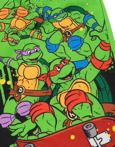 Miniatura 6 de Teenage Mutant Ninja Turtles Pantalones cortos de natación para niños y niños, pantalones de natación en monopatín Traje de baño con cordón