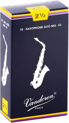 Miniatura 5 de Hercules DS530BB Soporte para saxofón Alto/Tenor con bolsa y Vandoren SR2125 Saxo Alto Cañas Tradicionales Fuerza 2.5; Caja de 10