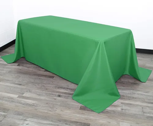 Miniatura 16 de Your Chair Covers - Mantel rectangular de poliéster de 90 x 132 pulgadas, color morado, mantel de boda sin costuras de alta calidad para mesas