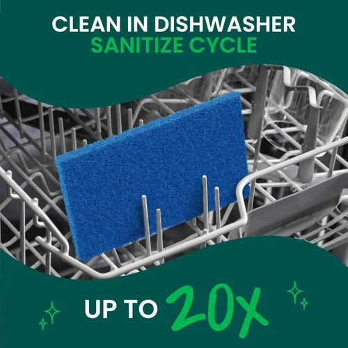 Miniatura 8 de Scotch-Brite Esponja de Limpieza sin Rayado, Estropajo Eficaz + Suave para Limpieza Doméstica, 48 Esponjas para Platos, Ollas y Sartenes