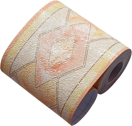 Miniatura 8 de Creation Core - Cenefa autoadhesiva e impermeable para pared con diseño 3D de mosaicos, 4.2 x 196.8 pulgadas, Azul Azul Vine