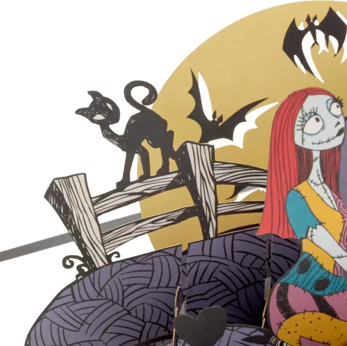 Miniatura 7 de Hallmark Tarjeta desplegable de Nightmare Before Christmas (Jack & Sally) Tarjeta 3D de papel de la firma para aniversario, amor, cumpleaños