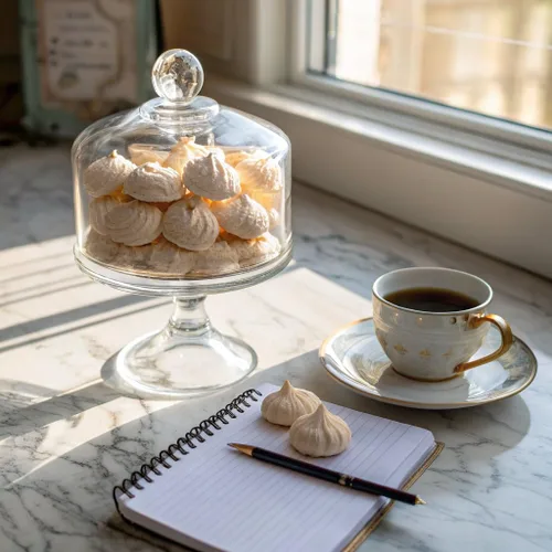 Miniatura 3 de DON'TWORRY Galletas de merengue sin gluten, paquete de 4 Solo 4 calorías por pieza rellenas de chocolate, aptas para dieta cetogénica Bocadillos