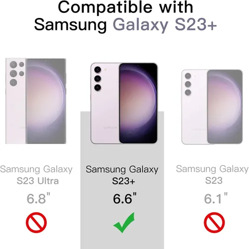 Miniatura 2 de JETech Funda para Samsung Galaxy S23+ / S23 Plus 5G de 6.6 pulgadas, no se pone amarillenta, a prueba de golpes, funda protectora para teléfono