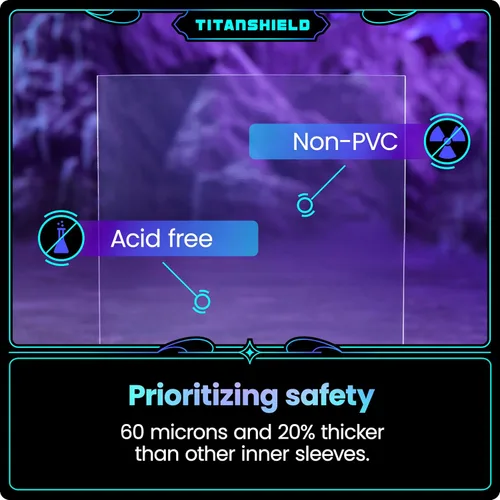 Miniatura 6 de TitanShield Fundas interiores transparentes y transparentes 1000 quilates Se adapta perfectamente a las fundas de tarjetas Compatible