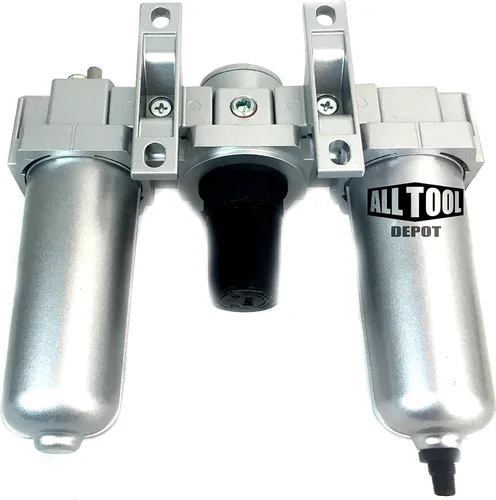 Miniatura 4 de Unidad de control de aire FRL de servicio pesado de 3/4" con drenaje automático C706NA