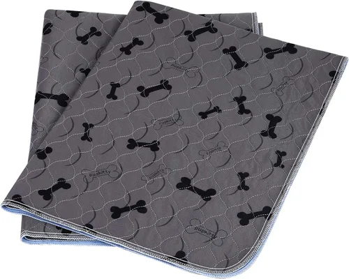 Almohadillas lavables para orina de perros con guantes de aseo gratuitos, tapetes antideslizantes para perros con gran absorción de orina,