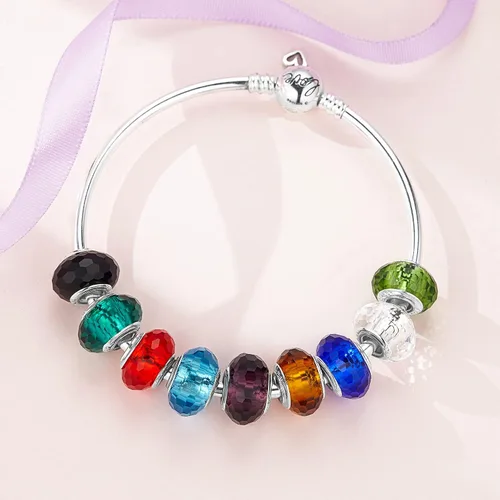 Miniatura 6 de HappyStar Abalorios para pulseras y collares, joyas europeas, plata de ley 925, cuentas colgantes para mujeres y niñas, regalos