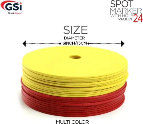 Miniatura 3 de GSi Spot Markers – Non-Slip Non-Toxic Poly Spots – Floor Markers for PE, Sports & Classroom Activities