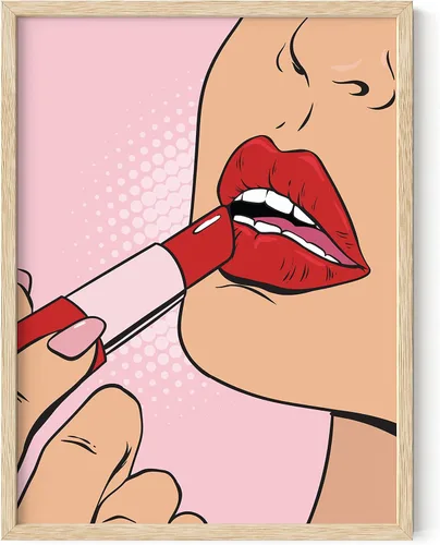 Miniatura 70 de Haus & Hues - Póster rosa con impresión de guepardo para decoración de pared de habitación, decoración artística para pared, sin marco, diseño