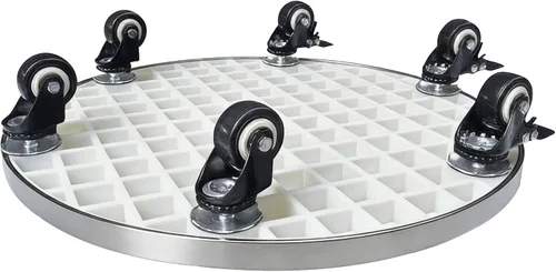 Miniatura 2 de ARTLINE Soporte rodante resistente para plantas con ruedas de bloqueo, base de rodillo para macetas de 23 pulgadas para árboles grandes en macetas