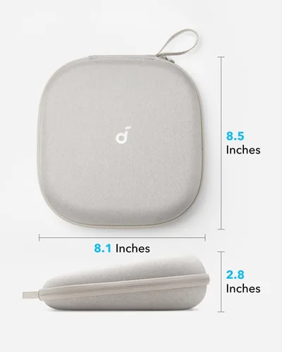 Miniatura 4 de soundcore by Anker, funda para auriculares, compatible con todos los auriculares Soundcore sobre la oreja (blanco piedra)