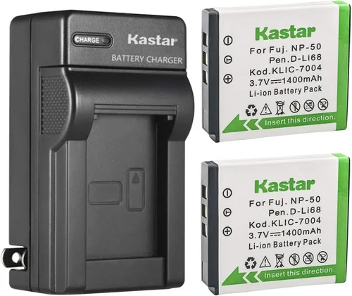 Miniatura 5 de Kastar Cargador de batería de pared de CA FNP-50 para Fujifilm NP-50, NP-50A, BC-50, cargador BC-45W, FinePix X10, FinePix X20, FinePix XP100