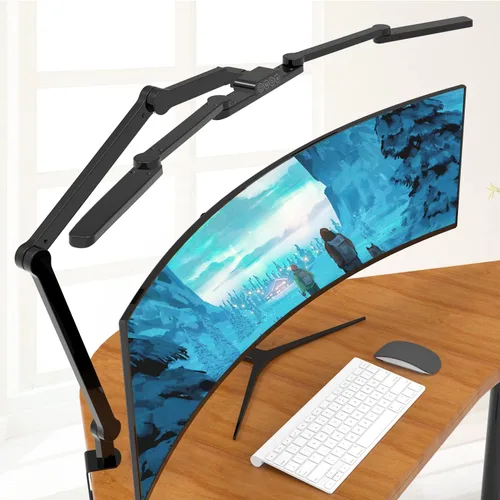 Miniatura 7 de EPABINA Lámpara de escritorio LED transformable, lámpara de escritorio de arquitecto grande de 41.5 pulgadas con abrazadera, 3 barras de luz