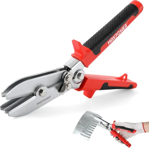MAXPOWER Crimpadora de chapa metálica, herramienta de crimpado de conductos de 5 cuchillas, herramienta Hvac de 9.8 pulgadas para conductos de acero