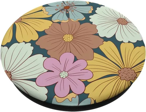 Miniatura 2 de PopSockets MagSafe PopGrip de flores silvestres vintage de los años 60 y 70 para iPhone