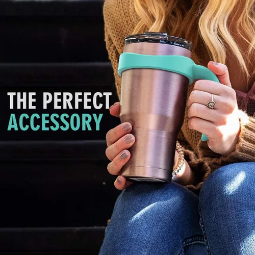 Miniatura 7 de Asa de vaso para taza enfriadora Yeti Rambler de 30 onzas, taza Rtic (estilo antiguo), Sic, Ozark Trail Grip y más tazas de vaso, sin BPA