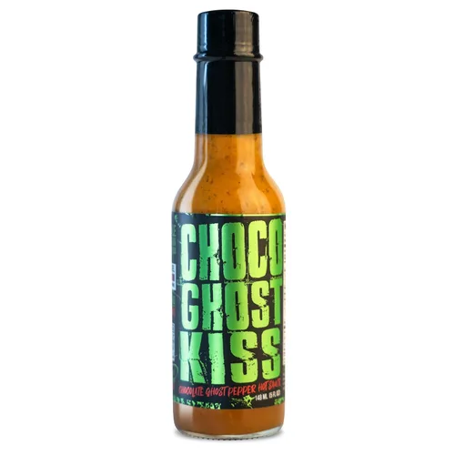 Miniatura 7 de Chile Lengua de Fuego ¡Son of Beach! Salsa picante – 1 botella – Carolina Reaper, ajo ahumado y Scotch Bonnet – calor extremo, lote pequeño, salsa