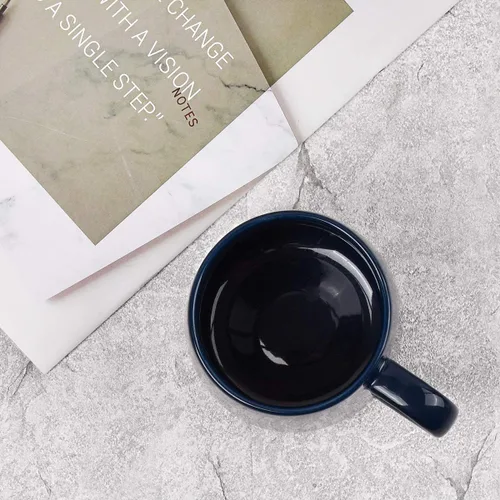 Miniatura 5 de Bosmarlin Taza de café grande de cerámica brillante, taza de té para la oficina y el hogar, 18 onzas, adecuada para lavavajillas y microondas, 1