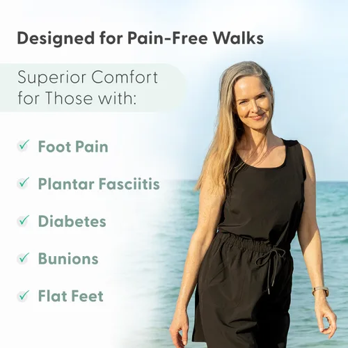 Miniatura 4 de Orthofeet Sandalias de soporte de arco para mujer, ideales para aliviar el dolor de talón y pies. Tejido de punto elástico con soporte de arco