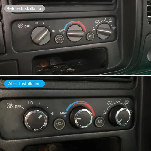 Miniatura 3 de 84141127 Perilla de control de temperatura CA para Chevrolet Express 2008-2021, apto para GMC Savana 2008-2017, 84793085 3 piezas