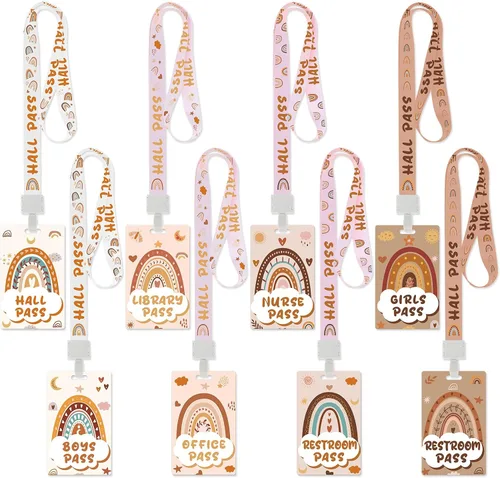 Miniatura 16 de Ctosree Juego de 8 cordones de PVC irrompibles para pasillos y pases escolares, suministros escolares, suministros para profesores, para aula