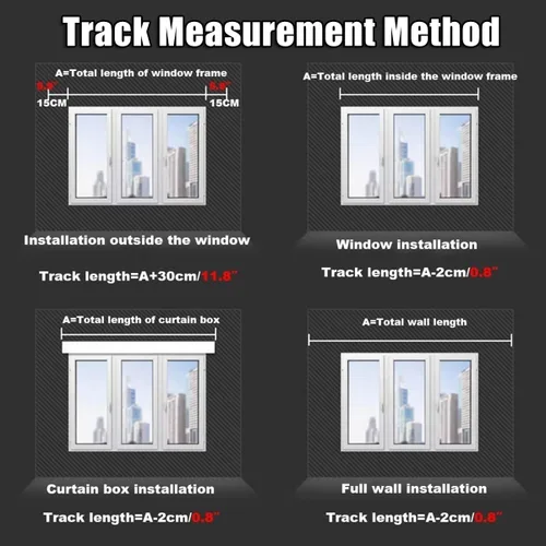 Miniatura 7 de Silent Heavy Duty Curtain Track System - 15.4FT Ceiling Mounted Double Rail for Home, Office, Hotel, RV, School & Garage - White, Smooth Gliding