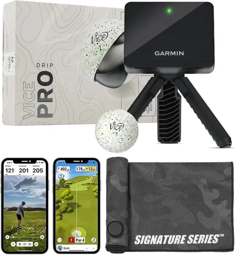 Miniatura 18 de Garmin Approach R10 Monitor de lanzamiento de golf portátil con pelotas Vice Pro Plus Practica en casa o en el campo de conducción Métricas