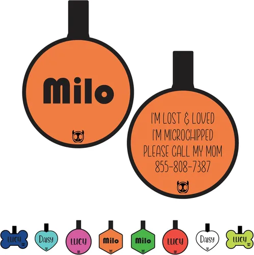 Miniatura 18 de Etiqueta de gato silenciosa de silicona personalizada con 5 líneas de grabado profundo personalizado duradero, etiqueta de identificación de mascota