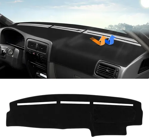Miniatura 25 de Autorder - Tapete para salpicadero para 2007-2013 Chevy Chevrolet Silverado/GMC Sierra con dos guanteras, accesorios, cubierta de salpicadero