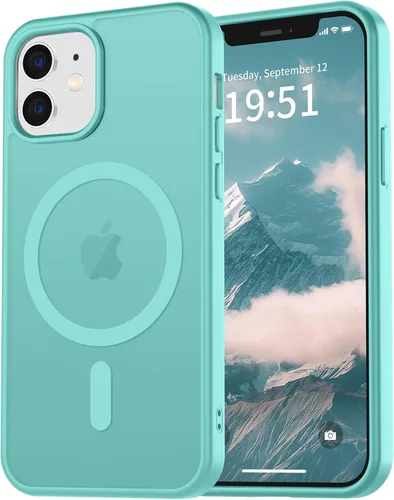 Miniatura 13 de vnnink para iPhone 12 y iPhone 12 Pro, funda de teléfono celular translúcida con protección contra caídas de grado militar, mate magnética
