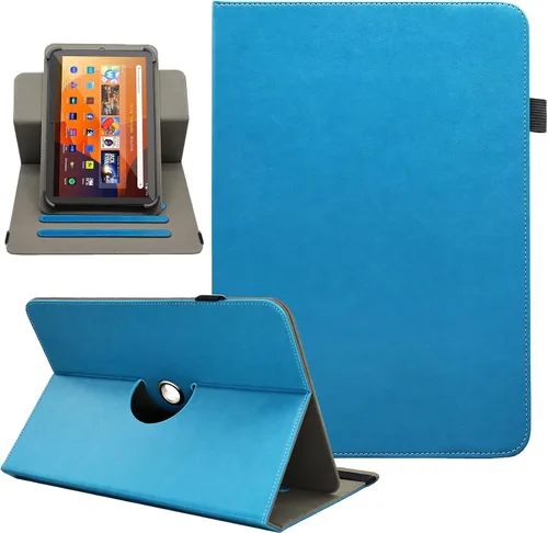Miniatura 10 de Funda universal para tablet Android de 10 y 10.1 pulgadas, Dluggs de piel sintética con rotación de 360 grados, soporte multiángulo