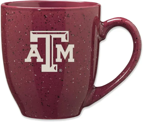 Miniatura 120 de Rico Industries NCAA Virginia Tech Hokies Maroon - Taza de café de cerámica grabada con láser, color del equipo, 16 onzas